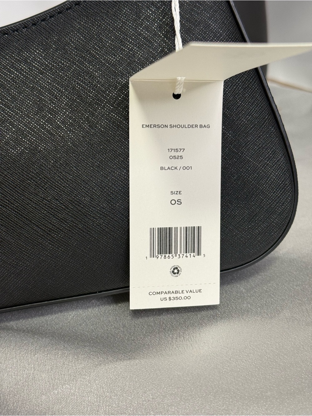 Tory Burch Emerson Shoulder Bag (Black) - Picture 12 of 12